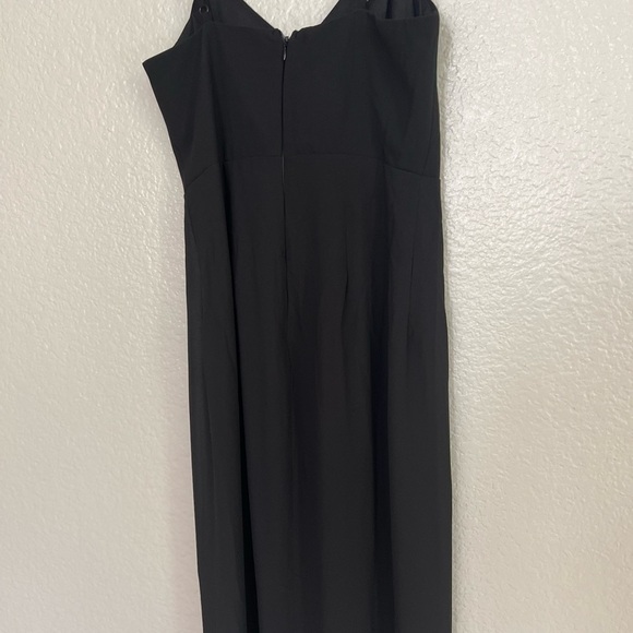 NWOT Transcending Presence Black Sleeveless Tulip Midi Dress - Picture 10 of 10